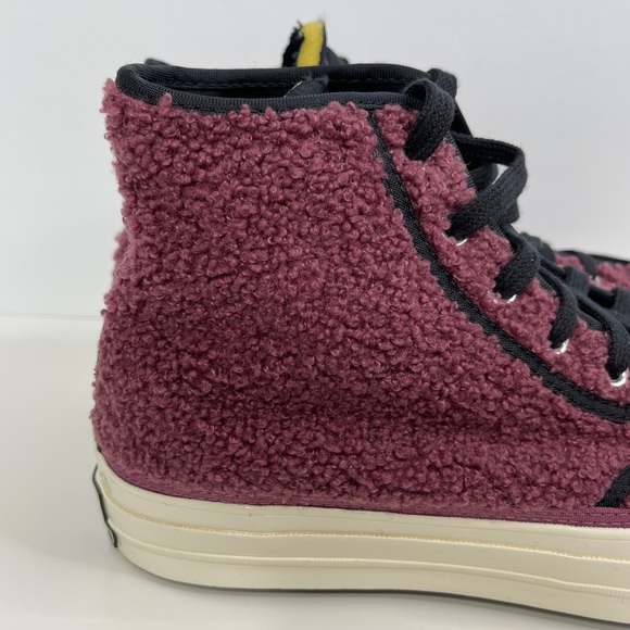 CONVERSE Chuck 70 Cozy Utility Sherpa High Top Sneakers NEW Shadowberry Size 10 - Picture 4 of 14
